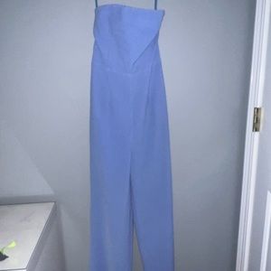 NBD Cornblue Strapless Jumpsuit